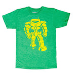 Man-Bot Vintage Graphic Green Adult T-shirt - S