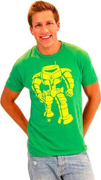 Man-Bot Vintage Graphic Green Adult T-shirt - S