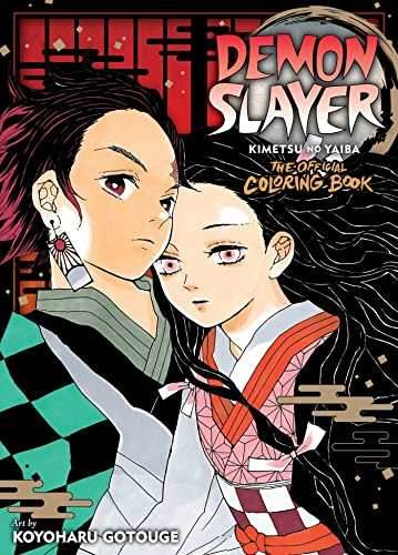 Demon Slayer The Official Coloring Book (3 Pages Colored) - 