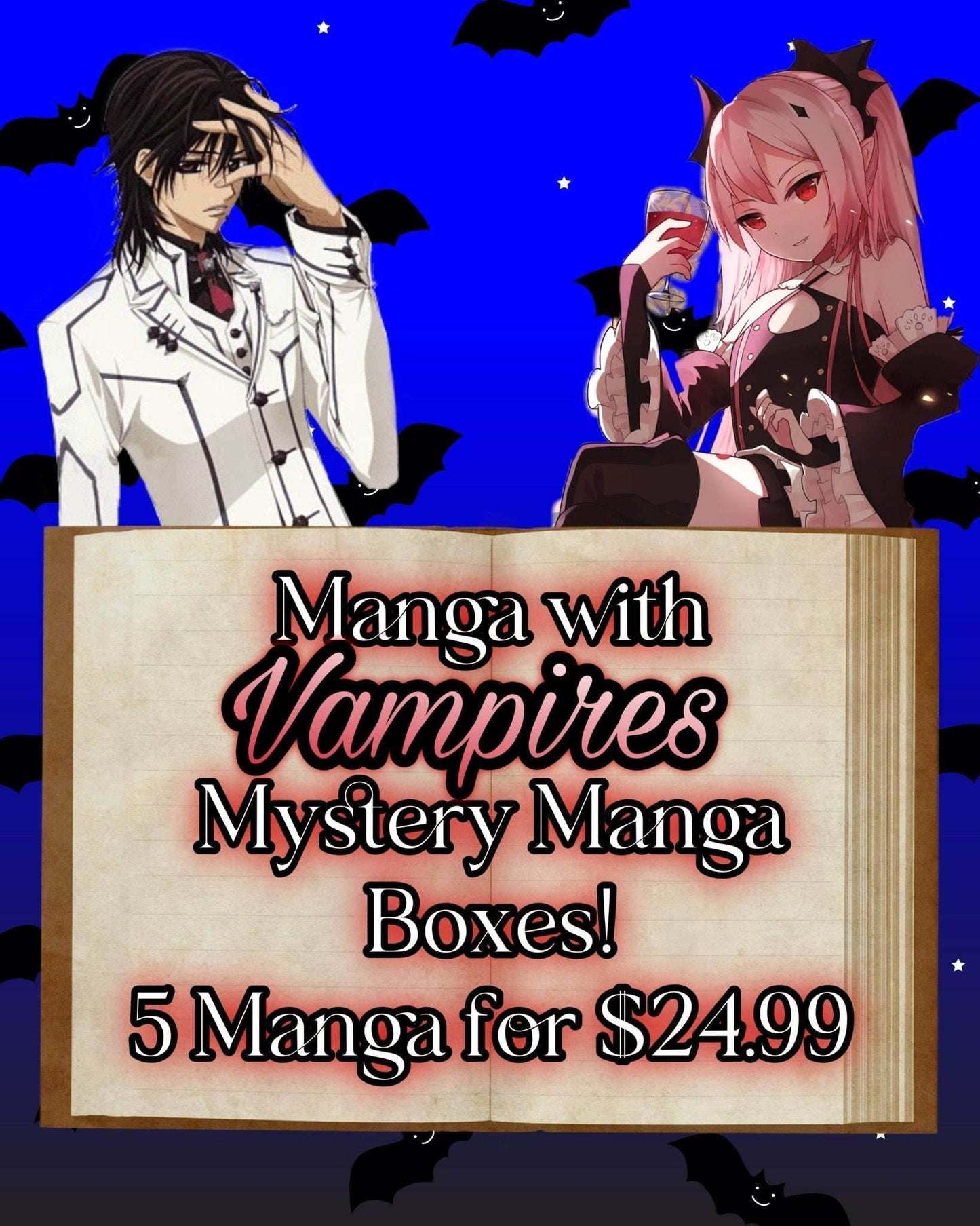 Vampire Themed Manga Mystery Box - 