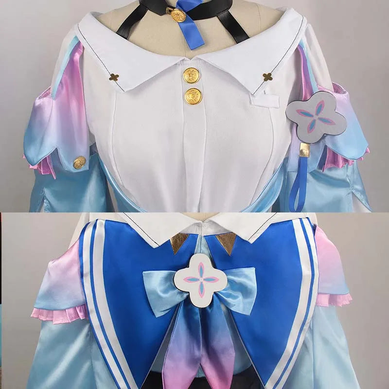 March 7th Cosplay Costume  Big Size March 7th Dress Wig Role Play  Outfits for comic con