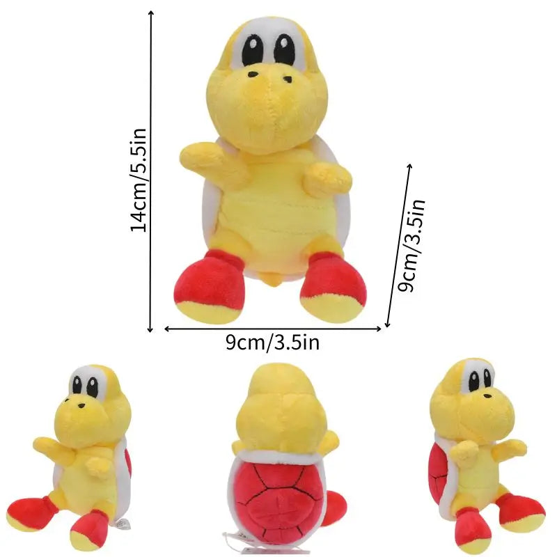 Mario Bros Ice Fire Flower Anime Figure Soft Plush Toy Cute Koopa Troopa Boo Red Toad Peluche Dolls Gift