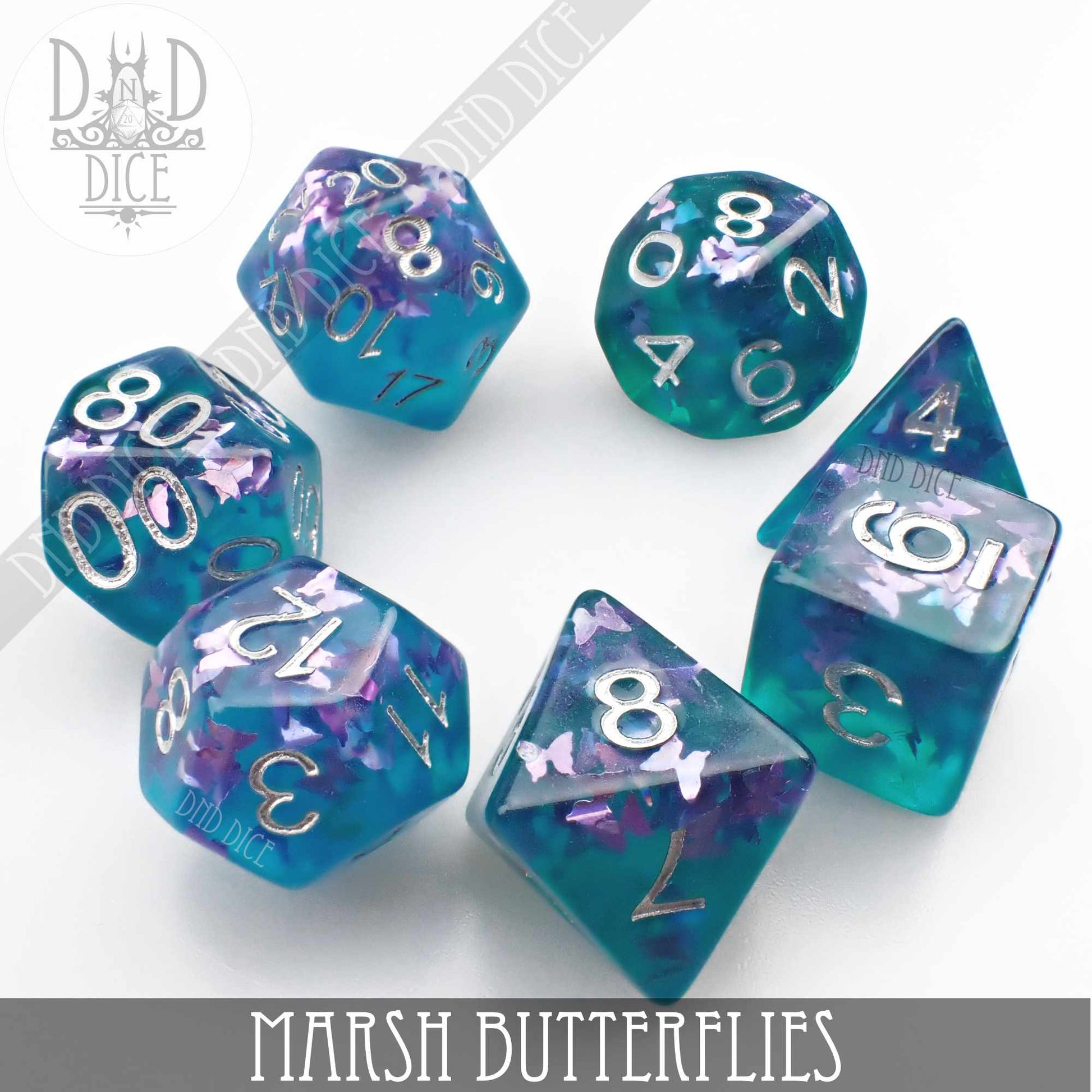 Marsh Butterflies Dice Set