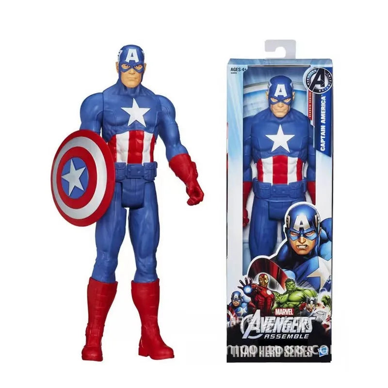 Marvel Avengers League 12 inch figurine Captain America Iron Man Spider Man Wolverine Thor Venom model ornament Children's Toys