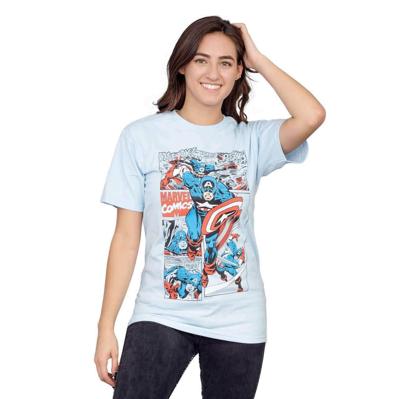 Marvel Comics Captain America Comic T-Shirt - S