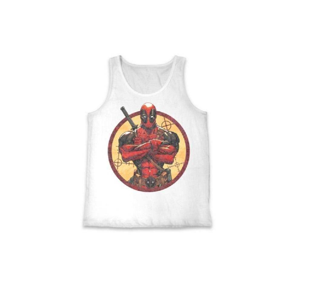 Marvel Comics Deadpool Bullseye Tank Top - S