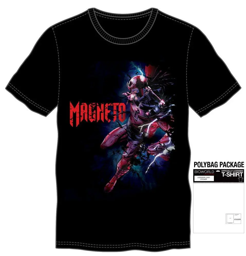 Marvel Comics Magneto Men's Black T-Shirt Tee Shirt