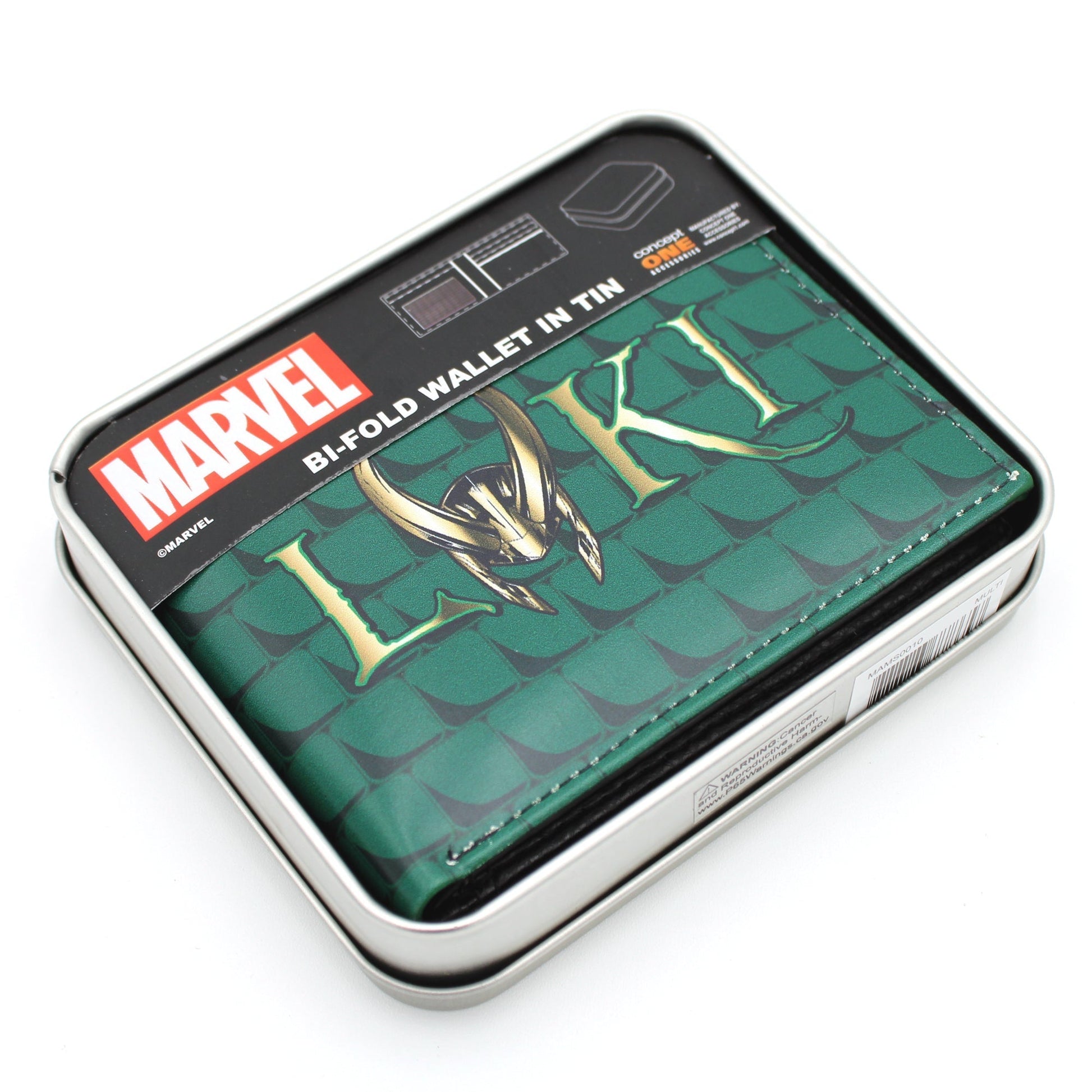 Marvel Loki Bi-Fold Wallet with Gift Tin