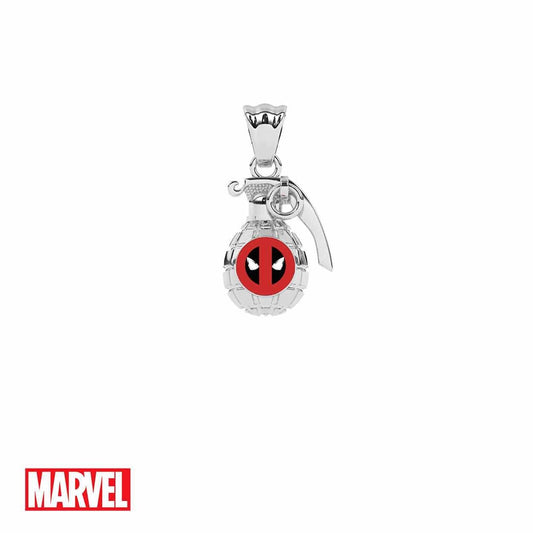 Marvel™ Deadpool Grenade Necklace - Chrome