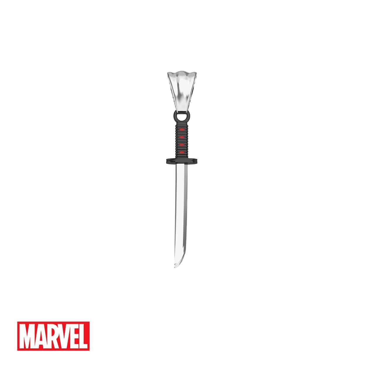 Marvel™ Deadpool Katana Necklace - Black