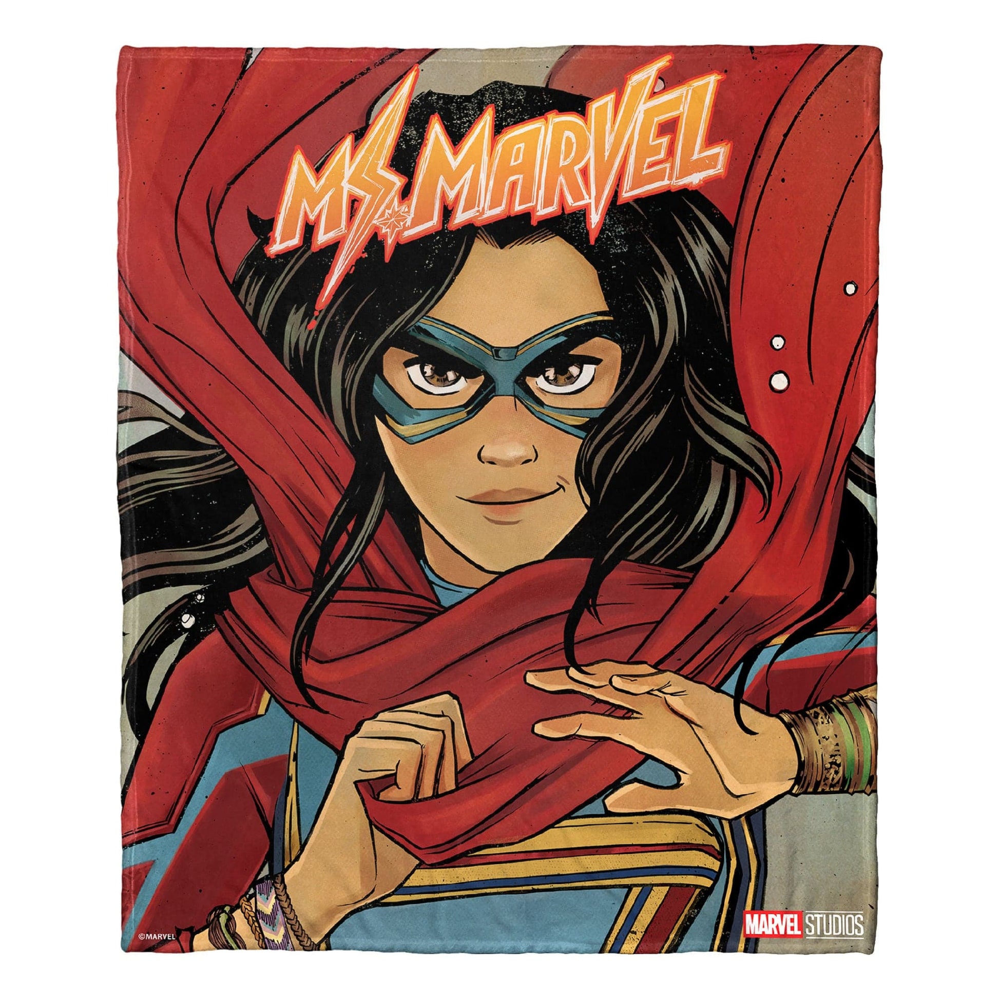 Marvel's Ms. Marvel Silk Touch Throw Blanket, 50" x 60", Presenting Ms Marvel