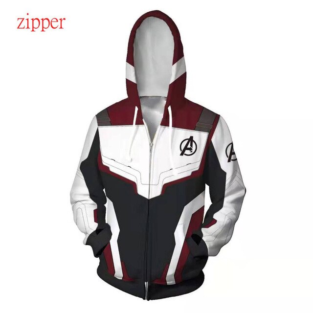 Marvel Superhero Flash Movie Endgame 3D Print Hoodies Sweatshirt Captain America Zipper Coat Jacket Men Women Cosplay Costume