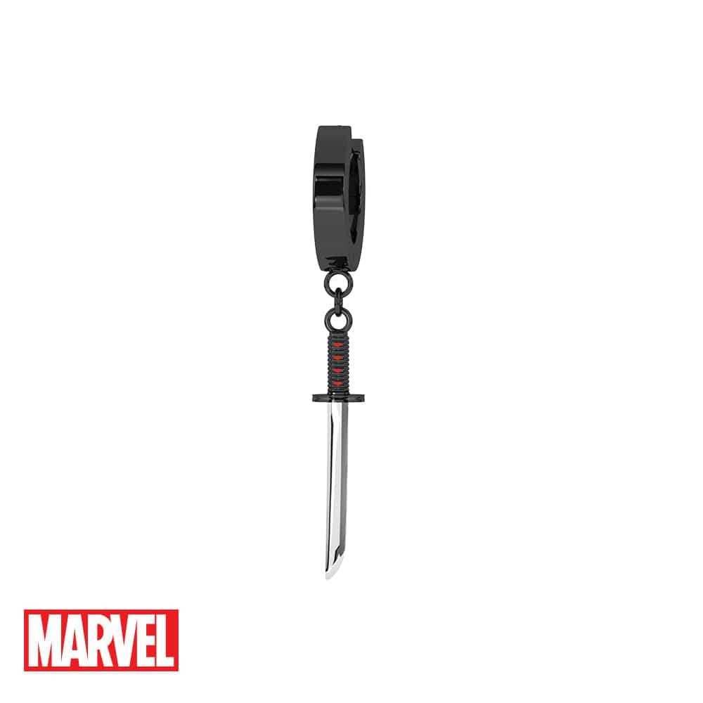 Marvel™ Deadpool Katana Earring - Black / Single