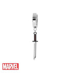 Marvel™ Deadpool Katana Earring - Chrome / Single