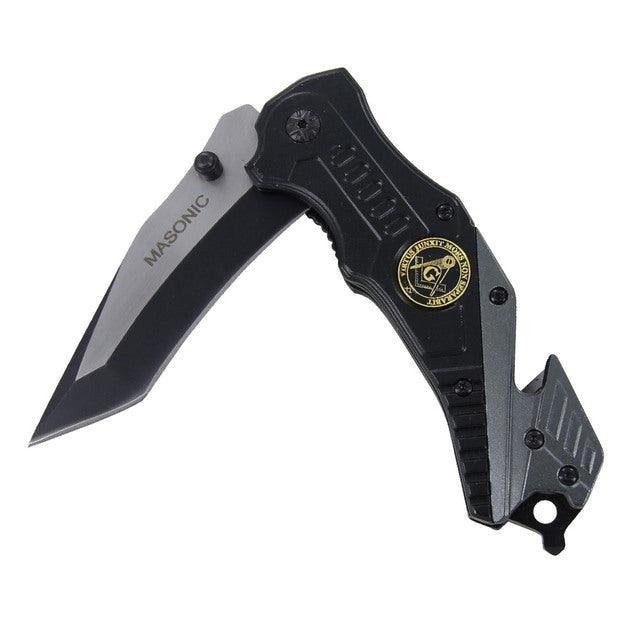 Masonic Two-Tone Spring Assisted Knife-2