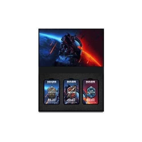Mass Effect Limited Edition Augmented Reality Enamel Pin Set of 3 - 
