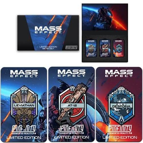 Mass Effect Limited Edition Augmented Reality Enamel Pin Set of 3 - 