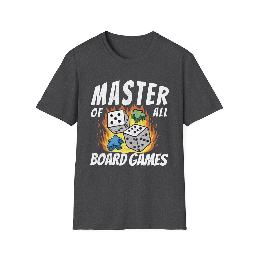 Master of All Board Games Unisex T-shirt - Dark Heather / S