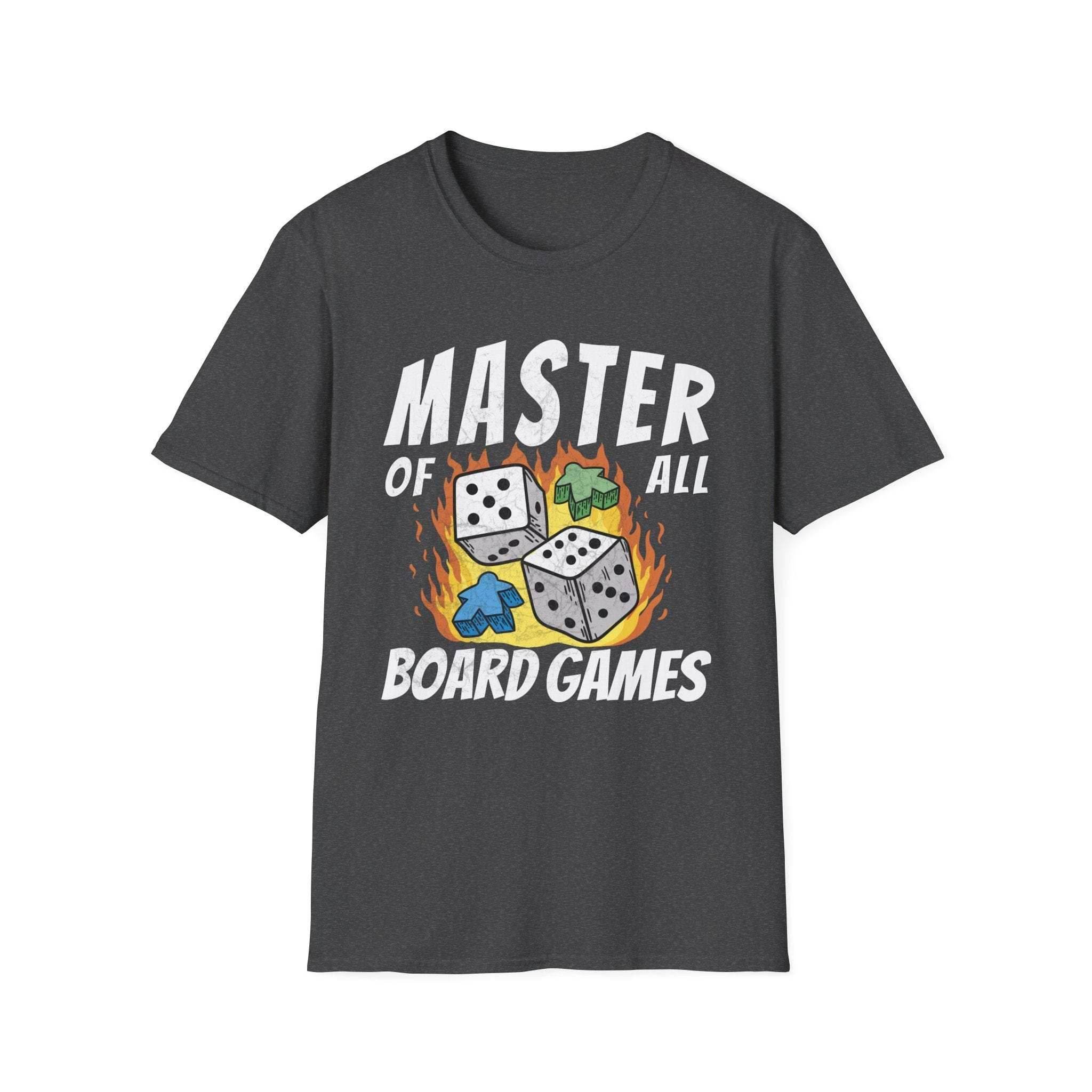 Master of All Board Games Unisex T-shirt - Dark Heather / S