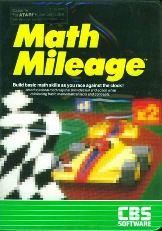 Math Mileage (Atari 400/800) - Game Only