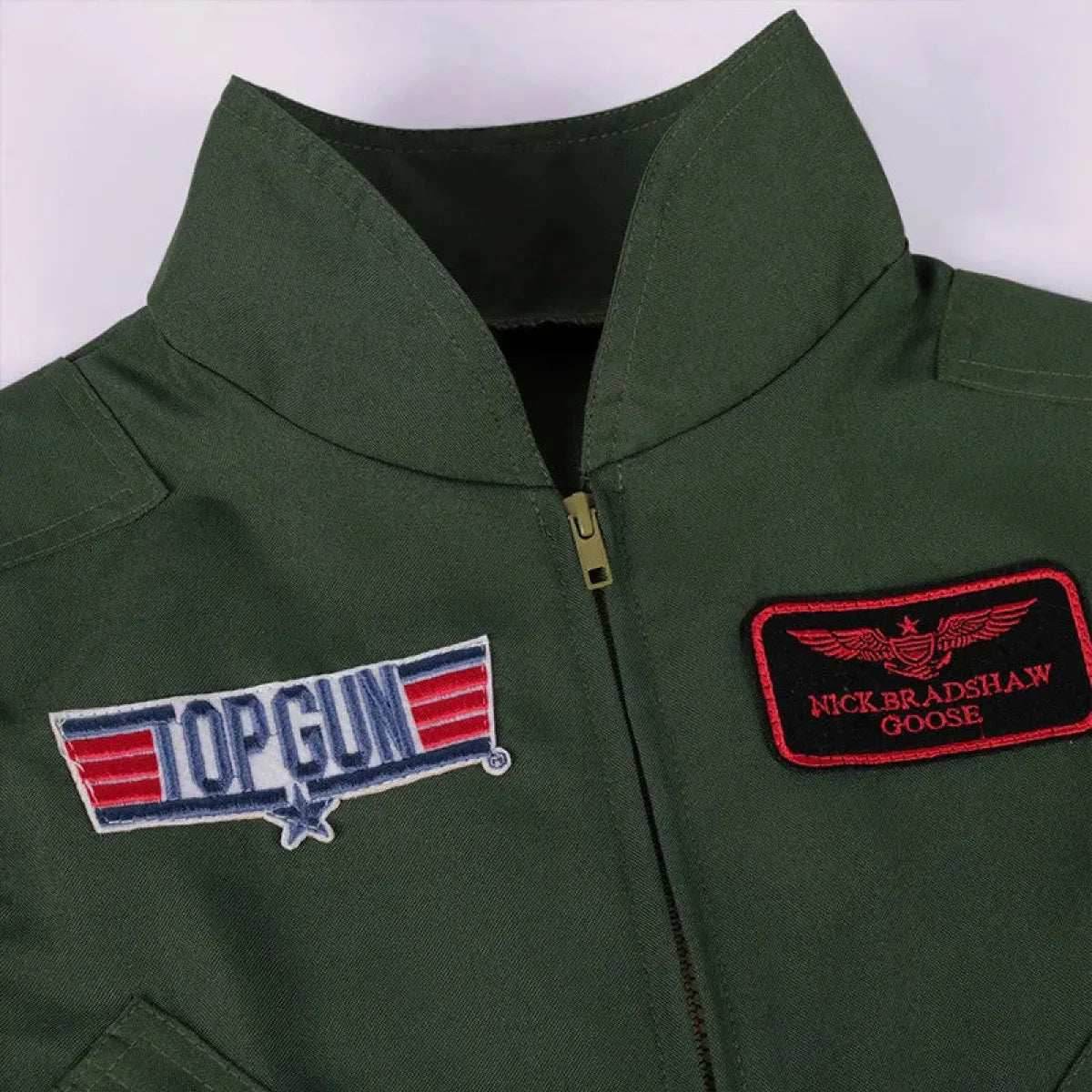 Top Gun Maverick Flight Suit – Pilot Cosplay Costume with Glasses - Maverick / S