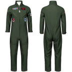 Top Gun Maverick Flight Suit – Pilot Cosplay Costume with Glasses - Maverick / S
