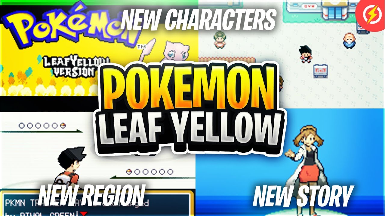 Pokemon Leaf Yellow GBA ROM Hack Video Game Custom Gameboy Advance