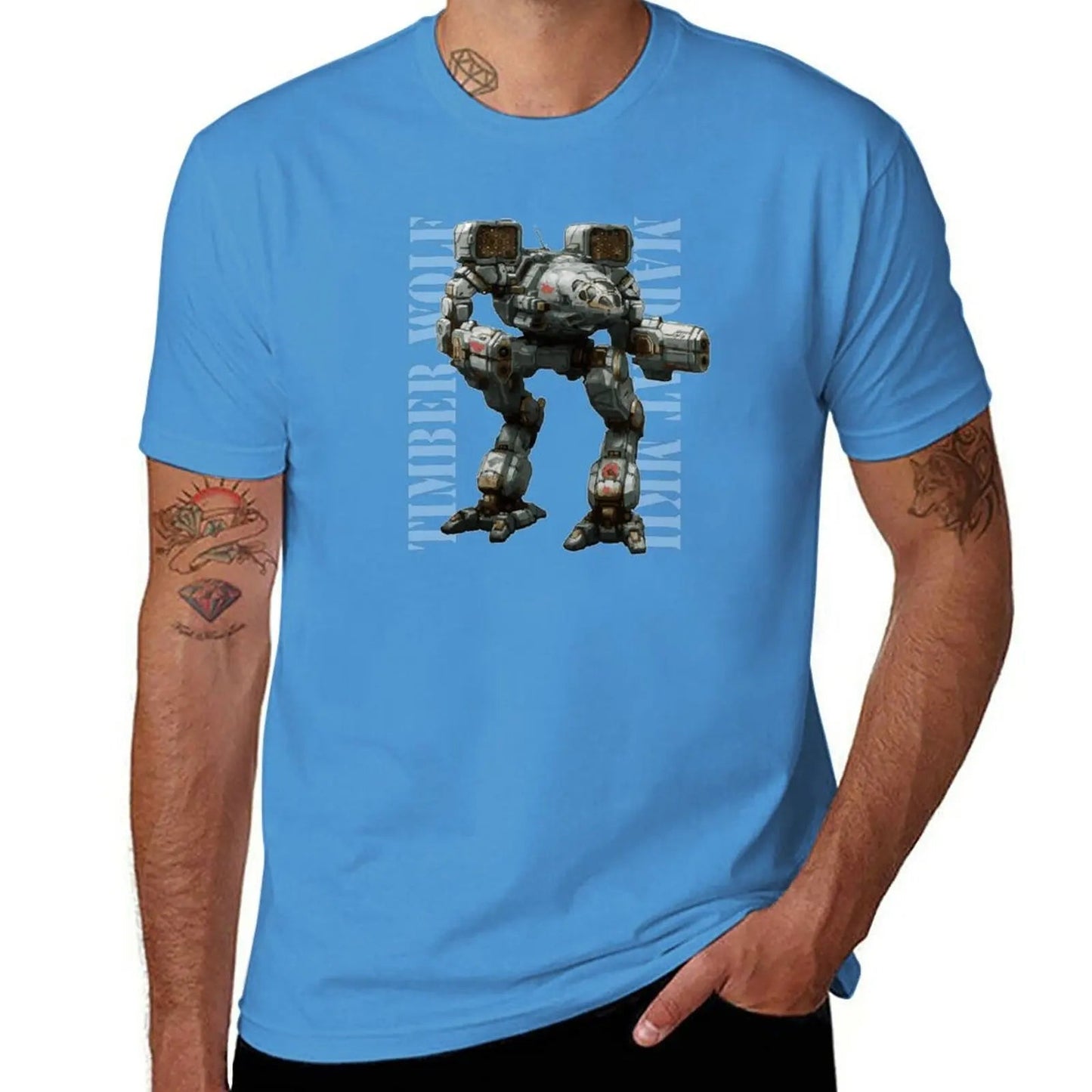 Mech Timber Wolf Madcat MKII T-Shirt plus size tops Aesthetic clothing aesthetic clothes T-shirts for men cotton