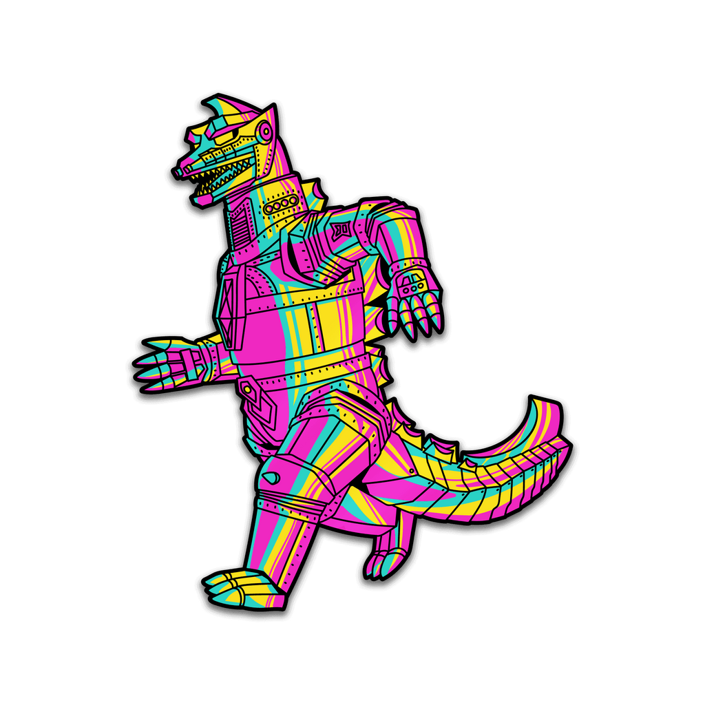 Mechagodzilla XL CMYK Edition AR Pin (Showa Era) - 