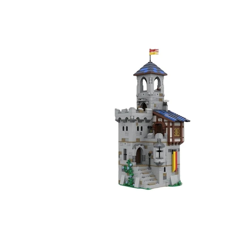 Medieval Castle Architecture MOC Bricks Fan Uys Modular Castle Street View Model DIY Puzzle Adults Toy Gi