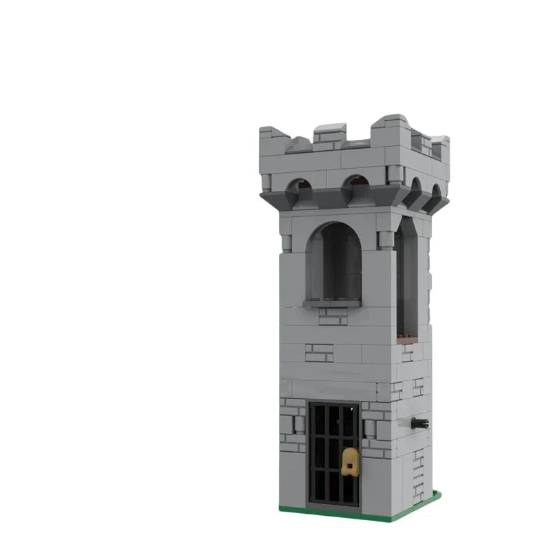 Medieval Castle Architecture MOC Bricks Fan Uys Modular Castle Street View Model DIY Puzzle Adults Toy Gi