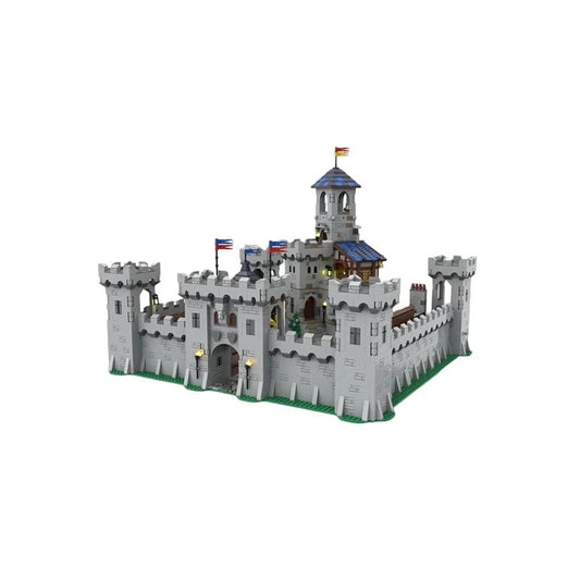 Medieval Castle Architecture MOC Bricks Fan Uys Modular Castle Street View Model DIY Puzzle Adults Toy Gi