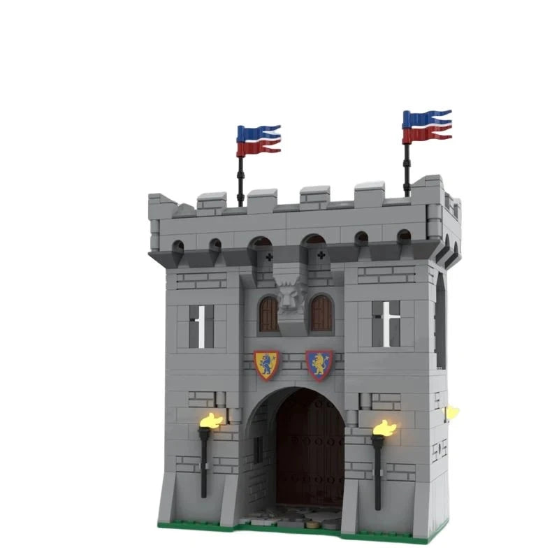 Medieval Castle Architecture MOC Bricks Fan Uys Modular Castle Street View Model DIY Puzzle Adults Toy Gi