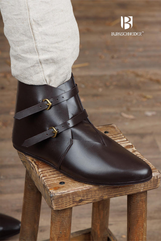 Medieval Half Boots Adelhelm Dark Brown