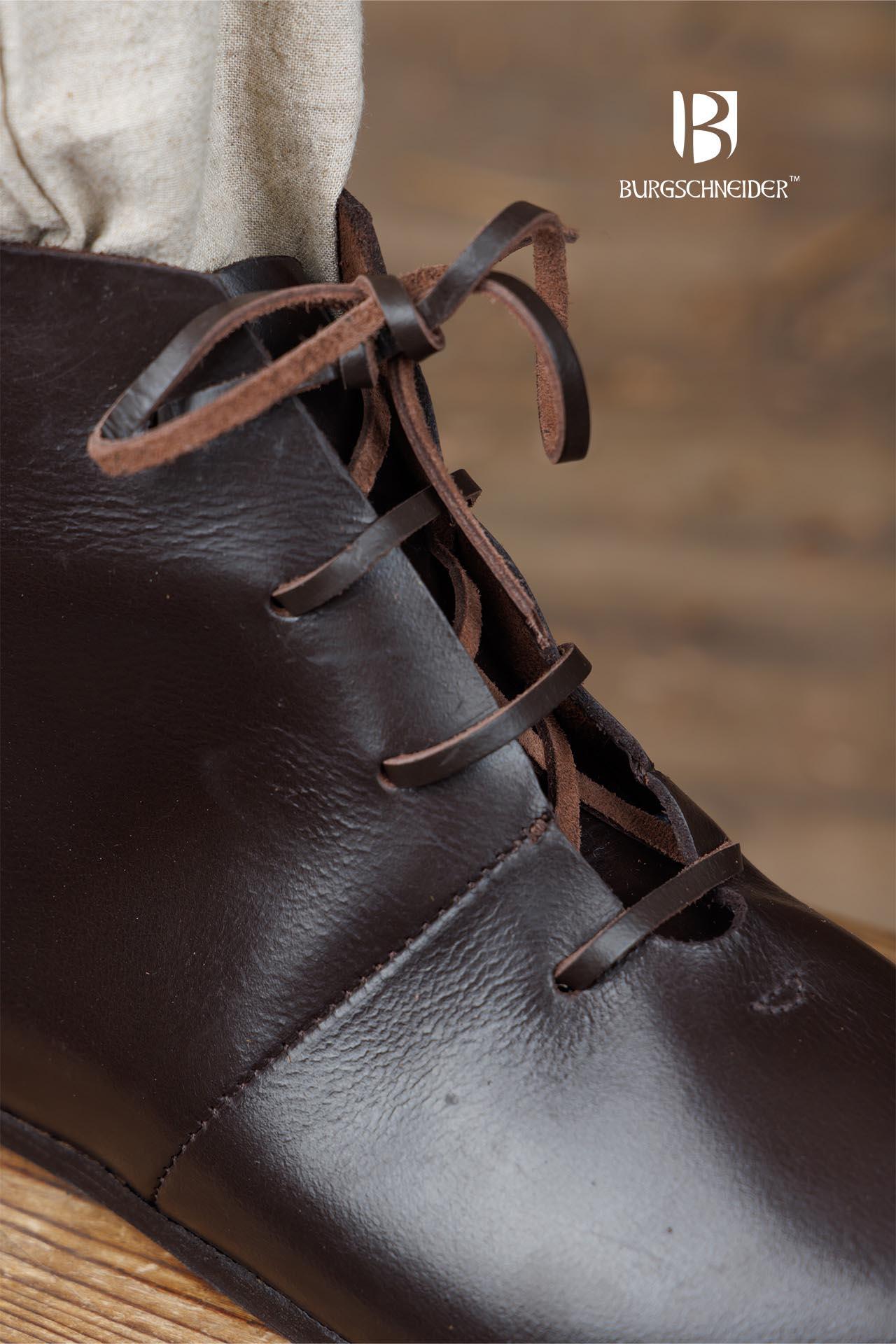 Medieval Half Boots Landolf Dark Brown