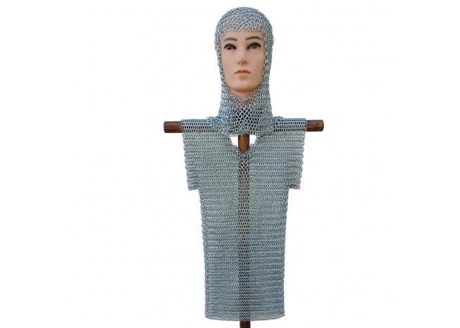 Medieval Half Sleeve Child Haubergeon Chainmail-1