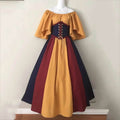 Medieval Renaissance Dress – Corset Gown, Plus Size Cosplay - Yellow / S