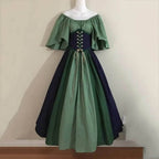 Medieval Renaissance Dress – Corset Gown, Plus Size Cosplay - Yellow / S