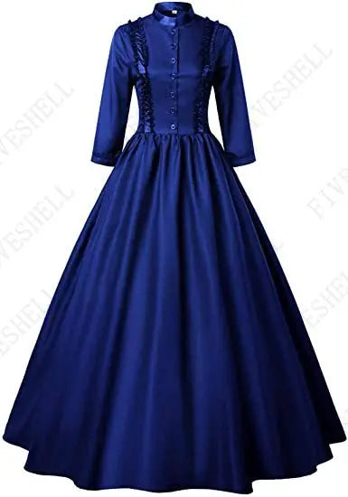 Medieval Retro Punk Gothic Court Princess Dress Royal Lady Ball Dress Elegant Vampire Devil Christmas Victorian Costume Vestidos