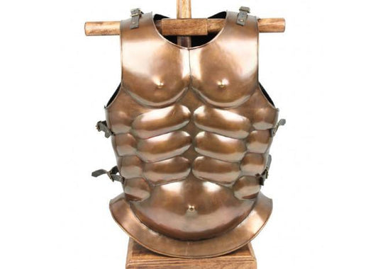 Medieval Roman Greek Muscle Body Armor Cuirass Brass Finish