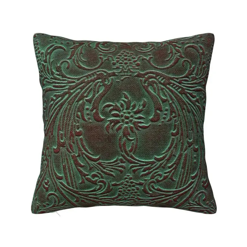 Medieval Sacred Cross Black Leather Cushion Covers Polyester Throw Pillow Case for Sofa Car Square Pillowcase Bedroom Decoration