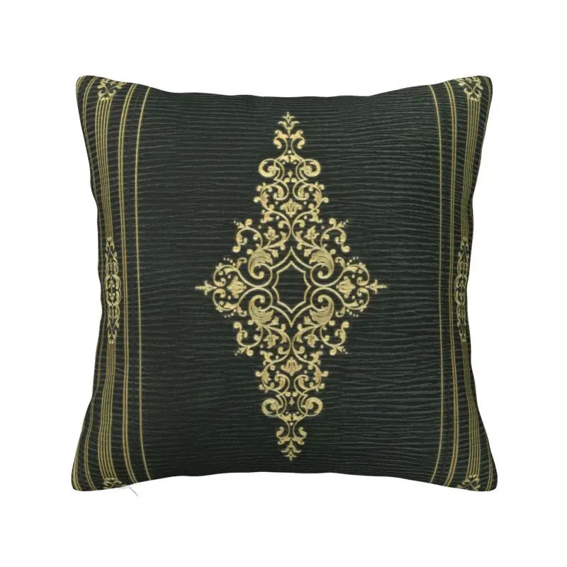 Medieval Sacred Cross Black Leather Cushion Covers Polyester Throw Pillow Case for Sofa Car Square Pillowcase Bedroom Decoration