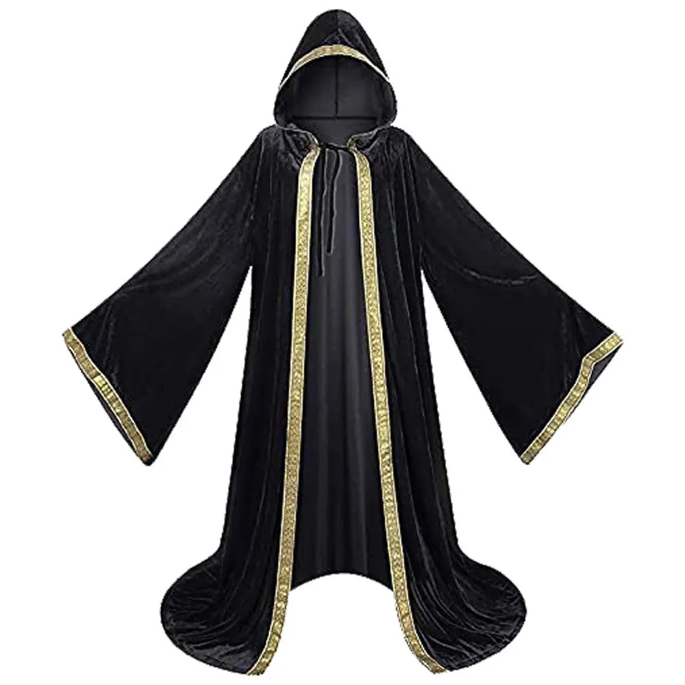 Medieval  Velvet Hooded Cloak Halloween