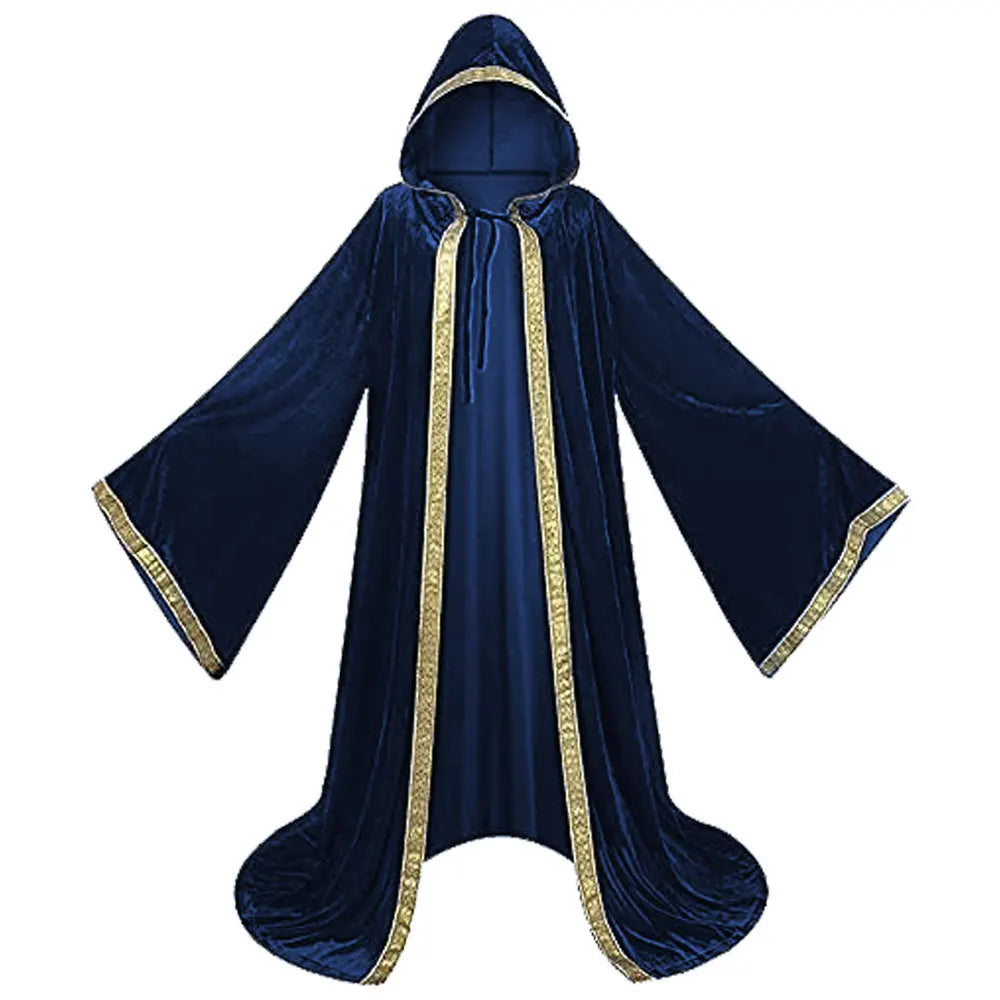 Medieval  Velvet Hooded Cloak Halloween