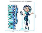 Aquarius Sticker and Magnet - the Star-Pourer Horoskins™ – Zodiac Air Sign | Waterproof & UV-Proof - Sticker / Medium