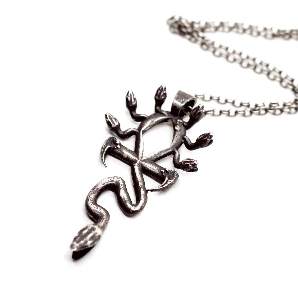 Medusa Ankh Necklace in Sterling Silver Fulfilled Julian The 2nd