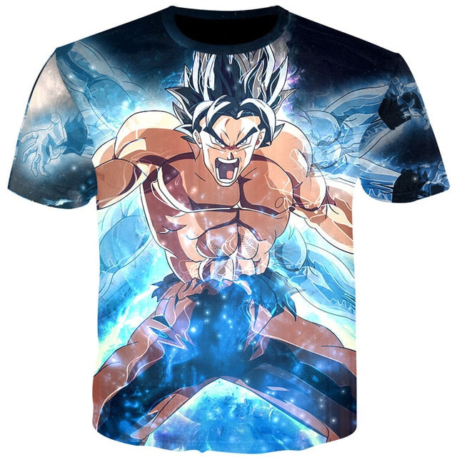 Men Anime Print Dragon Ball 3D T-Shirt Oogway Tees Master Roshi Men T shirt Streetwear Plus Size