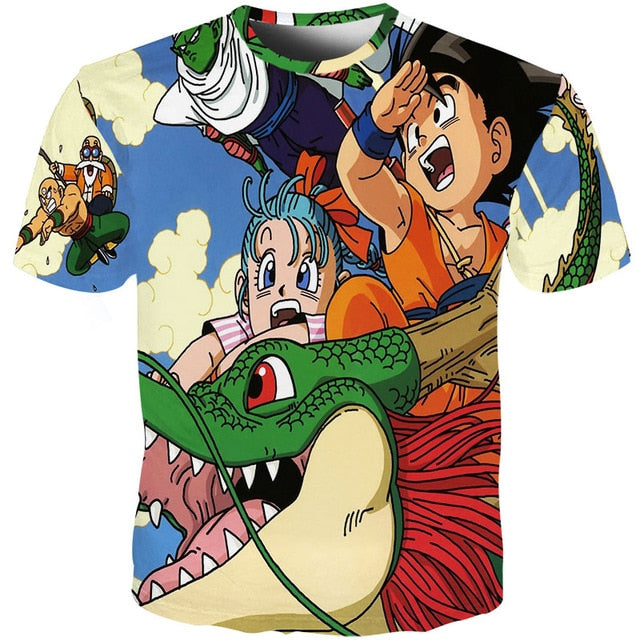 Men Anime Print Dragon Ball 3D T-Shirt Oogway Tees Master Roshi Men T shirt Streetwear Plus Size