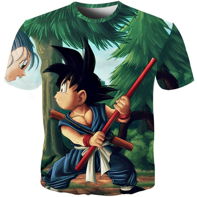 Men Anime Print Dragon Ball 3D T-Shirt Oogway Tees Master Roshi Men T shirt Streetwear Plus Size