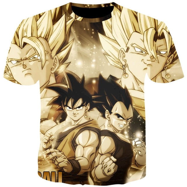 Men Anime Print Dragon Ball 3D T-Shirt Oogway Tees Master Roshi Men T shirt Streetwear Plus Size